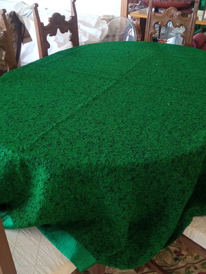 Handmade wool woven blanket like new