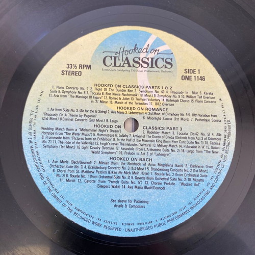 Hooked on Classics LP used, classical music with disco rhythm