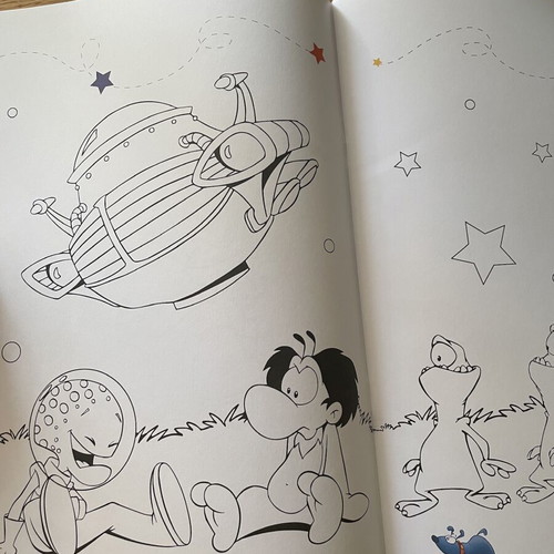 Magic Birds coloring book with stickers