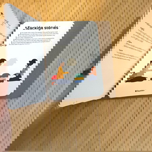 Stapelstein комплект от 3 с Stapelstein Board и книга като нов