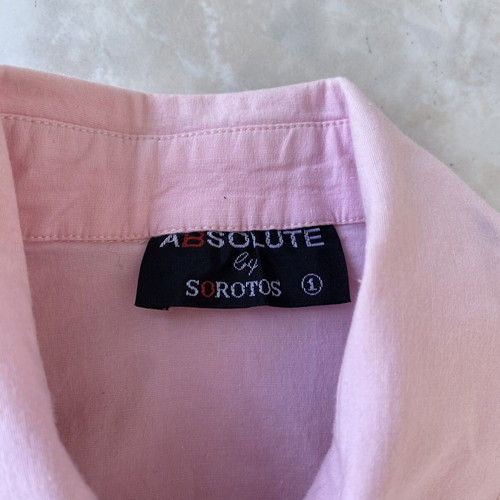 Pink cropped blouse like new, size XS