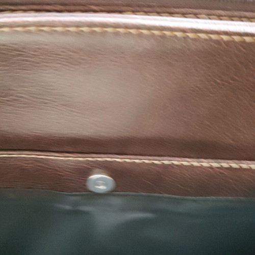 TUMI brown leather business bag like new