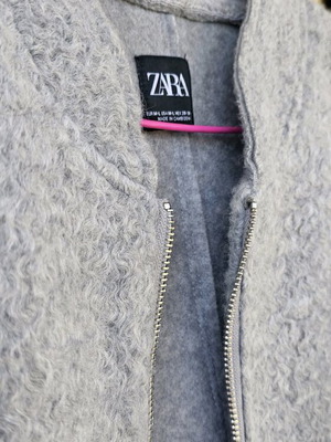 Zara bomber jacket gray size L like new