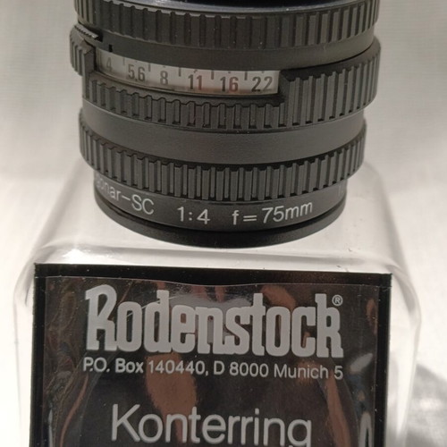 Rodenstock Rogonar 75mm f/4 lens for darkroom printer, like new