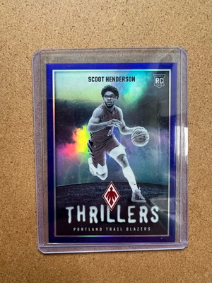 Scoot Henderson 2023-24 Panini Phoenix RC Thrillers Blue 22/25 #10 σαν καινούργιο