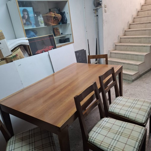 Τραπεζαρία και καρέκλες σετ μεταχειρισμένο, 150x90x73 εκ.