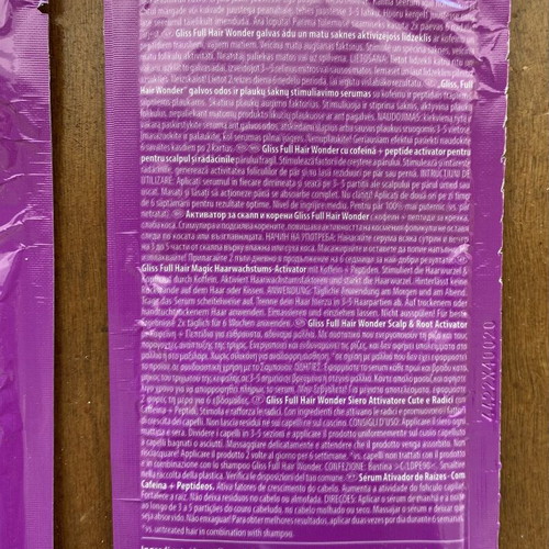 Schwarzkopf Gliss Full Hair Wonder Scalp & Root Activator Treatment pack of 78 new