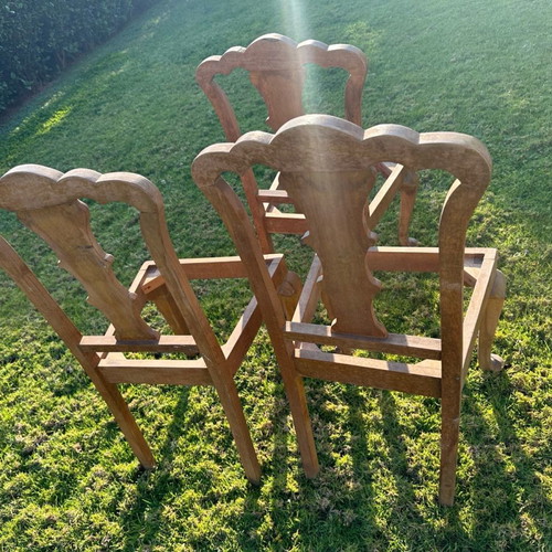 Vintage wooden chair, solid wood, restoration ready