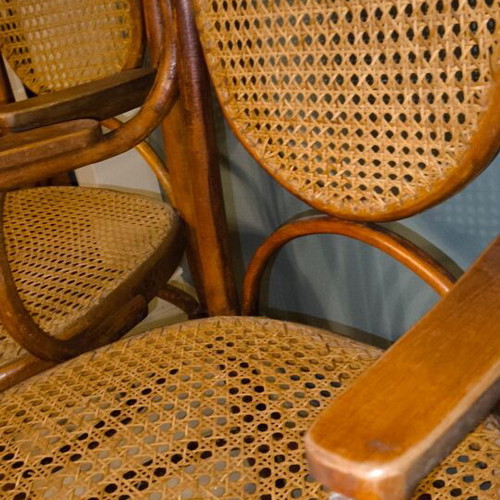 Viennese Thonet style chairs used, set of 2
