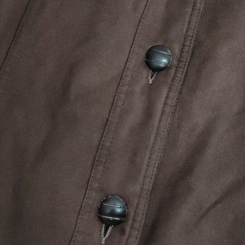 Vintage Panofori suede jacket with studs, like new, brown, XL