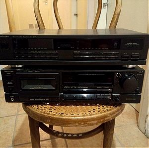 TECHNICS Stereo Cassette Deck RS-BX606 + Graphic Equalizer SH-GE70
