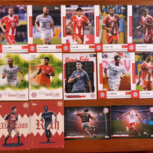 Topps Bayern Munich collection like new, set of 14 cards