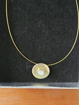 Κολιέ καινούργιο με Swarovski χρυσαφί