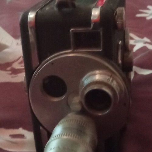 Cine Perfex Double Eight film camera used with Wollensak 1/2" f/2.5 lens