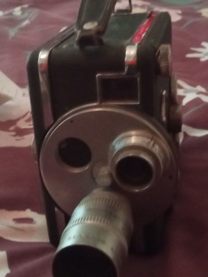 Cine Perfex Double Eight film camera used with Wollensak 1/2" f/2.5 lens