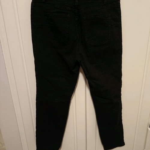 Elastic pants black mid waist XL like new