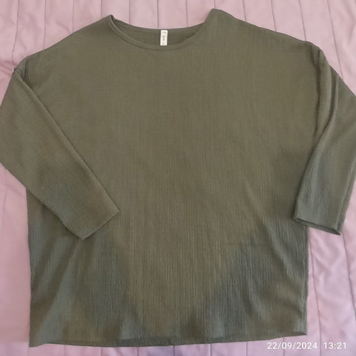 Women's set olive with pants and blouse like new