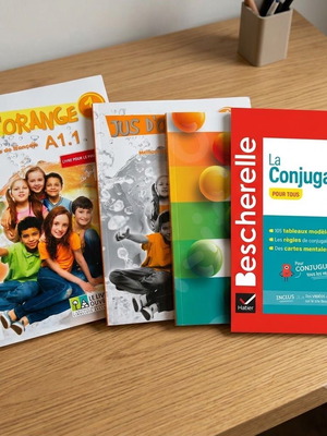 French learning books set new, 4 volumes