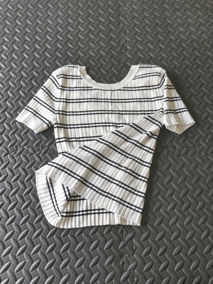 Bershka women's top black and white size S like new