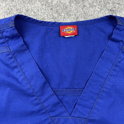 Dickies medical nurse shirt XL blue used with pockets