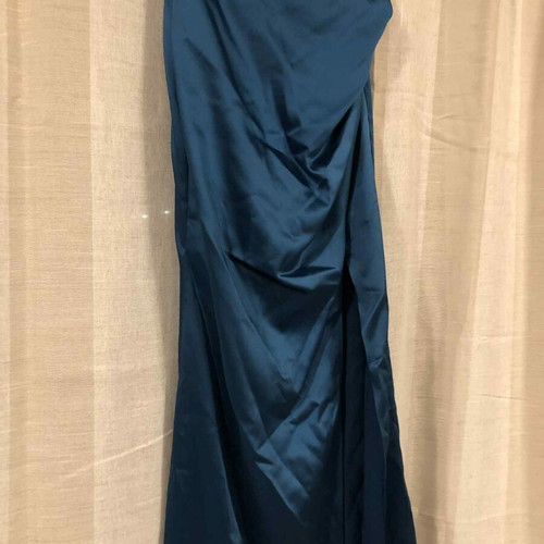 Women's petrol dress with slit size XS like new