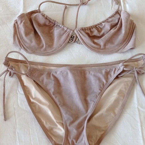 Victoria's Secret beige bikini swimsuit, size Large