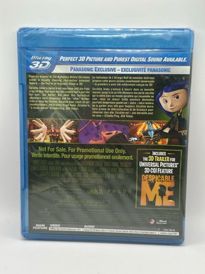 Coraline 3D Blu-ray new, fantasy animated