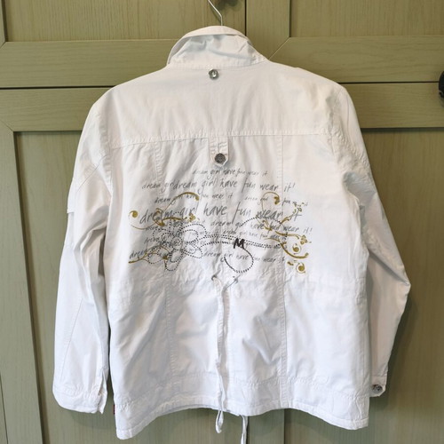 Evita Cotton Jacket like new, white, girls 14-16