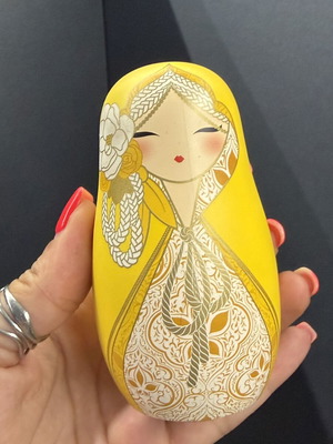 Kimmidoll Babushka collectible set of 2 figurines