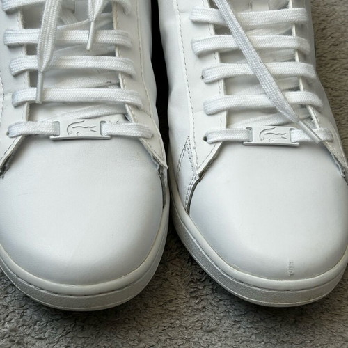 Lacoste Carnaby Pro white leather sneakers like new, size 46
