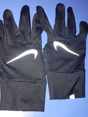 Nike reflective gloves black, size large, new unisex