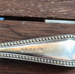 Set of 5 silver-plated forks used, 2 large and 3 small EPNS A1