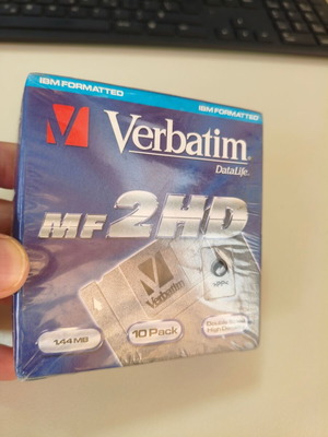 Verbatim MF2HD 3.5'' floppy disks πακέτο 10 σφραγισμένες, καινούργιο