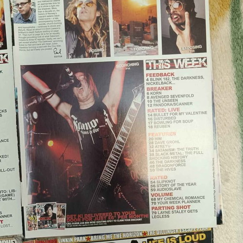 Rock magazines used, foreign and Greek variety