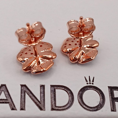 Pandora earrings new with box purple