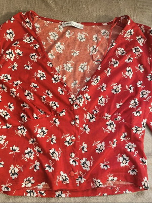 Pull&Bear boho top red new, size M