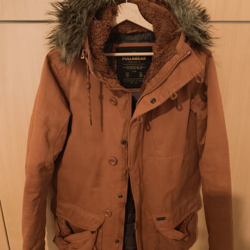 Parka jacket Pull & Bear like new, terracotta color, size M