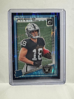 2025 Panini Donruss Optic Football Jack Bech Purple #211 new