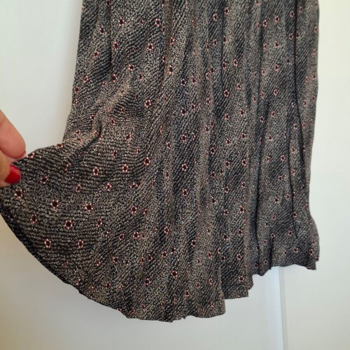 Women's romantic dress like new, gray and red, size S