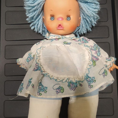 Patapoufa doll blue with mechanism El Greco 1980s like new, 38cm