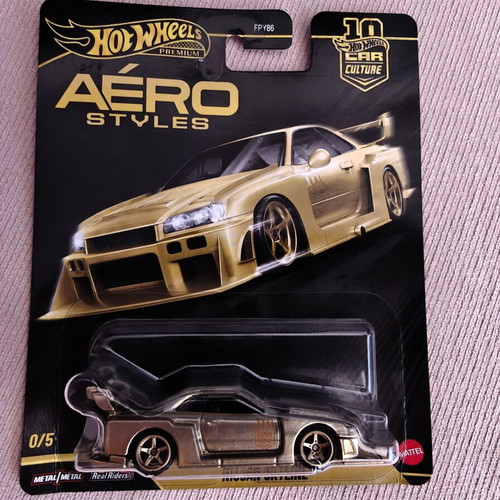 Hot Wheels Car Culture Aero Styles R34 Nissan Skyline CHASE like new