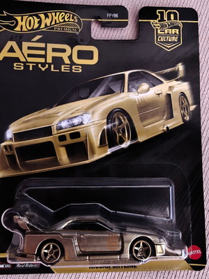 Hot Wheels Car Culture Aero Styles R34 Nissan Skyline CHASE like new