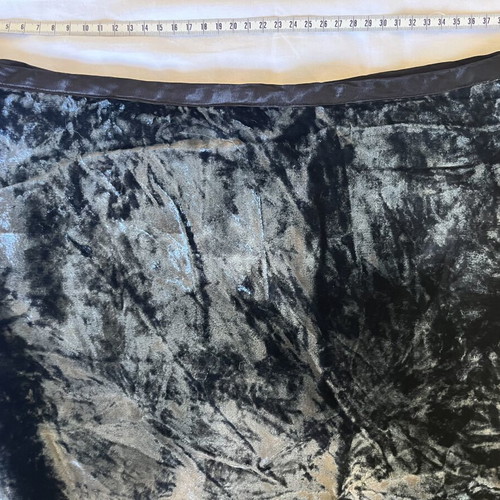 Velvet skirt size EU 44 large, like new, grey, lined