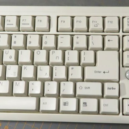 Turbo-X KB-2002E Vintage Keyboard like new, Greek Layout, PS/2