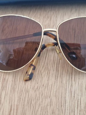 Ralph Lauren RL7001 sunglasses used, brown gradient lenses, gold frame