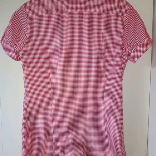 Belmonte women's shirt red checkered Medium new unworn