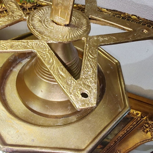 Vintage brass desktop decoration Crescent and Star
