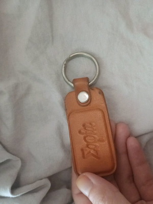 Leather keychain new with name Sofia
