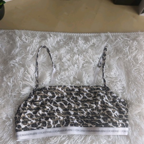 Calvin Klein Set of 2 New Bustiers Size S Black and White