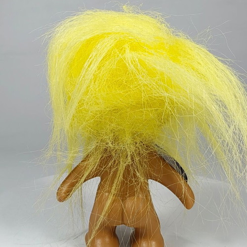 Vintage Wishnik Troll Nasty Trolls 10cm with Yellow Hair 1991 like new